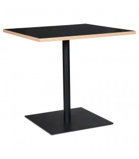 Table carrée FUSION SQUARE noire 80x80 cm