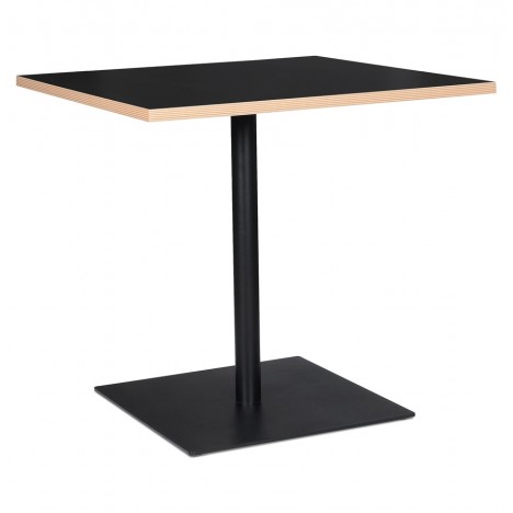 Table carrée FUSION SQUARE noire 80x80 cm - 