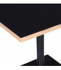 Table carrée FUSION SQUARE noire 80x80 cm - 