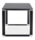 Bureau droit design XLINE en bois noir 160x80 cm - 