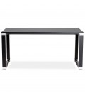 Bureau droit design XLINE en bois noir 160x80 cm - 