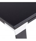 Bureau droit design XLINE en bois noir 160x80 cm - 