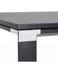 Bureau droit design XLINE en bois noir 160x80 cm - 