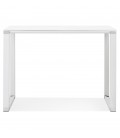 Table haute ou bureau haut XLINE HIGH TABLE en bois blanc 140x70 cm - 