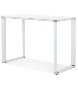 Table haute 140x70 cm ou bureau haut XLINE HIGH TABLE en bois blanc