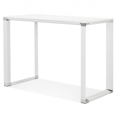 Table haute ou bureau haut XLINE HIGH TABLE en bois blanc 140x70 cm - 