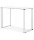 Table haute ou bureau haut XLINE HIGH TABLE en bois blanc 140x70 cm - 