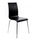 Chaise de salle à manger design ESPERA en bois noire - 