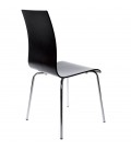Chaise de salle à manger design ESPERA en bois noire - 