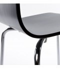 Chaise de salle à manger design ESPERA en bois noire - 