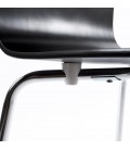 Chaise de salle à manger design ESPERA en bois noire - 