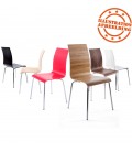 Chaise de salle à manger design ESPERA en bois noire - 