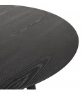 Table à dîner ronde SWEDY en bois noir diam. 120 cm - 