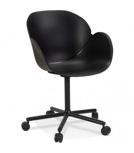 Chaise de bureau avec accoudoirs ORION noire