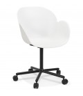 Chaise de bureau avec accoudoirs ORION blanche - 