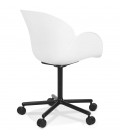 Chaise de bureau avec accoudoirs ORION blanche - 