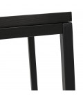 Table console style industriel RIVER en bois et métal noir - 