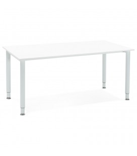 Table de réunion ou bureau design FOCUS blanc 160x80 cm