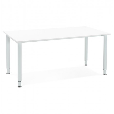 Table de réunion ou bureau design FOCUS blanc 160x80 cm - 