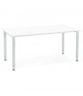 Table de réunion ou bureau design FOCUS blanc 160x80 cm - 