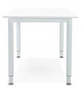 Table de réunion ou bureau design FOCUS blanc 160x80 cm - 