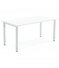 Table de réunion ou bureau design FOCUS blanc 160x80 cm - 