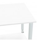 Table de réunion ou bureau design FOCUS blanc 160x80 cm - 