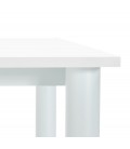 Table de réunion ou bureau design FOCUS blanc 160x80 cm - 