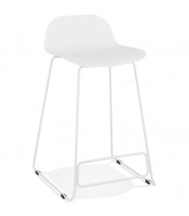 Tabouret snack mi-hauteur BABYLOS MINI blanc design