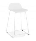 Tabouret snack mi-hauteur BABYLOS MINI blanc design - 