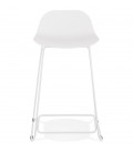 Tabouret snack mi-hauteur BABYLOS MINI blanc design - 