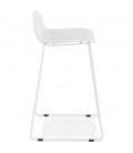 Tabouret snack mi-hauteur BABYLOS MINI blanc design - 