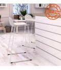 Tabouret snack mi-hauteur BABYLOS MINI blanc design - 