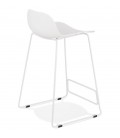 Tabouret snack mi-hauteur BABYLOS MINI blanc design - 