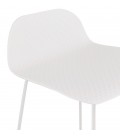 Tabouret snack mi-hauteur BABYLOS MINI blanc design - 