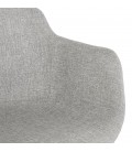 Tabouret snack mi-hauteur FORTI MINI en tissu gris clair - 