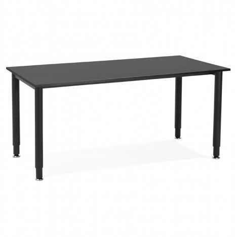 Table de réunion ou bureau design FOCUS noir 160x80 cm - 