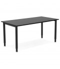 Table de réunion ou bureau design FOCUS noir 160x80 cm - 