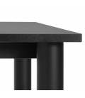 Table de réunion ou bureau design FOCUS noir 160x80 cm - 