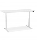 Bureau réglable en hauteur électrique TRONIK blanc 160x80 cm - 