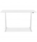 Bureau réglable en hauteur électrique TRONIK blanc 160x80 cm - 