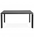 Table de réunion ou bureau bench XLINE SQUARE noir 160x160 cm - 