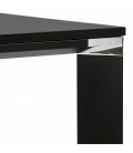 Table de réunion ou bureau bench XLINE SQUARE noir 160x160 cm - 