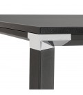 Table de réunion ou bureau bench XLINE SQUARE noir 160x160 cm - 