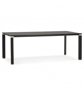 Table de réunion ou à manger design XLINE en bois noir 200x100 cm