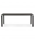 Table de réunion ou à manger design XLINE en bois noir 200x100 cm - 