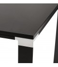 Table de réunion ou à manger design XLINE en bois noir 200x100 cm - 