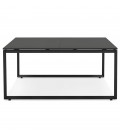 Table de réunion ou bureau bench BAKUS SQUARE noir 160x160 cm - 