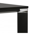 Table de réunion ou bureau bench XLINE SQUARE noir 140x140 cm - 