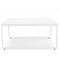 Table de réunion ou bureau bench BAKUS SQUARE blanc 160x160 cm - 